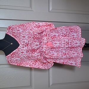 NWT West Loop boho print pink white cover up size one size fits most